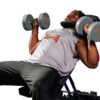 V3 Urethane Dumbbells - Gold Handles and Grey Urethanes6