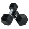 MAYHEM STRENGTH RUBBER HEX DUMBBELLS 25lb