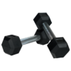 MAYHEM STRENGTH RUBBER HEX DUMBBELLS 5lb