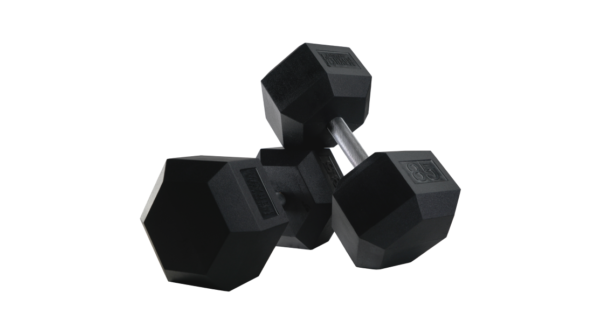 MAYHEM STRENGTH RUBBER HEX DUMBBELLS 85lb