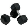 MAYHEM STRENGTH RUBBER HEX DUMBBELLS 60lb